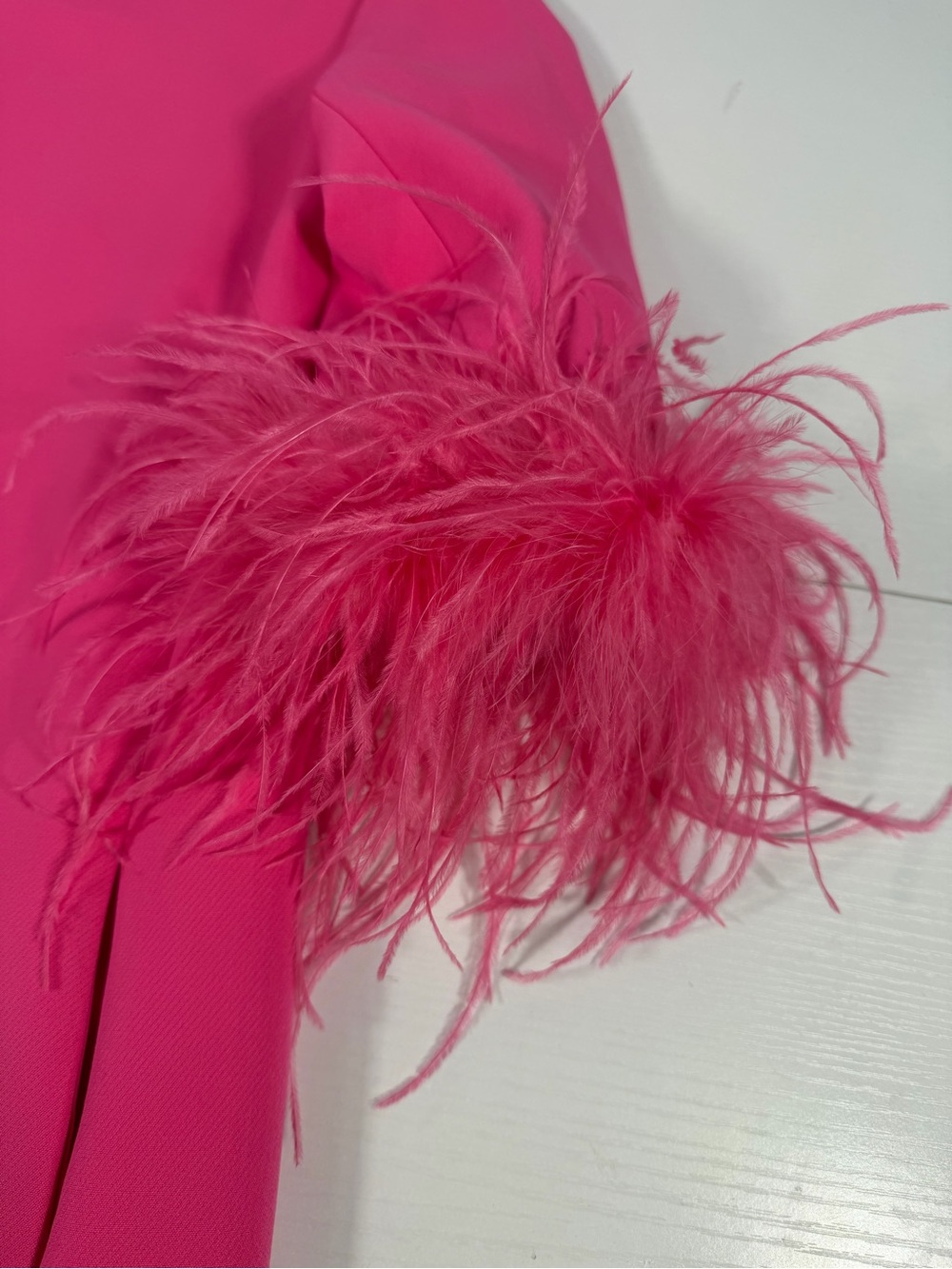 Tuckernuck Hot Pink Feather Jamie Dress Cocktail Party Small - Picture 5 of 10